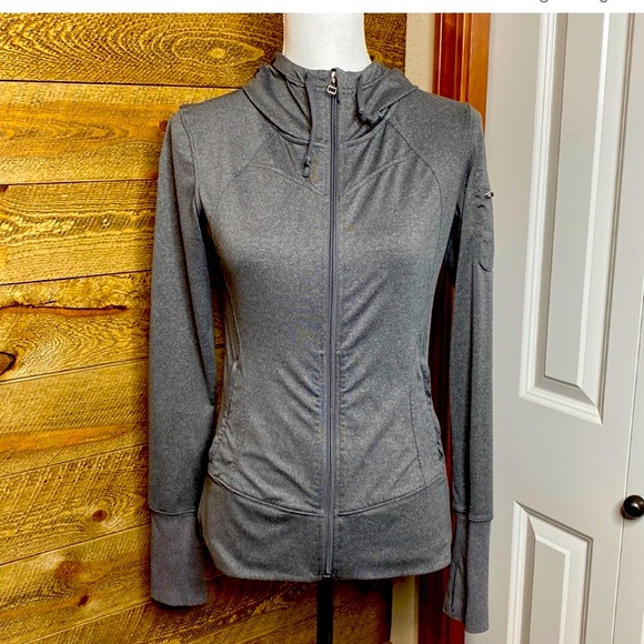 Alo Yoga Gray Contour Jacket Size Small thumb holes - Picture 1 of 1
